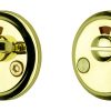 SIGNALSKILT TOALETTVRIDER CLASSIC POLERT MESSING