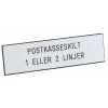 89778_JA_Skilter_Postkasseskilt_1-2_Linjer_1 89778_JA_Skilter_Postkasseskilt_1-2_Linjer_1