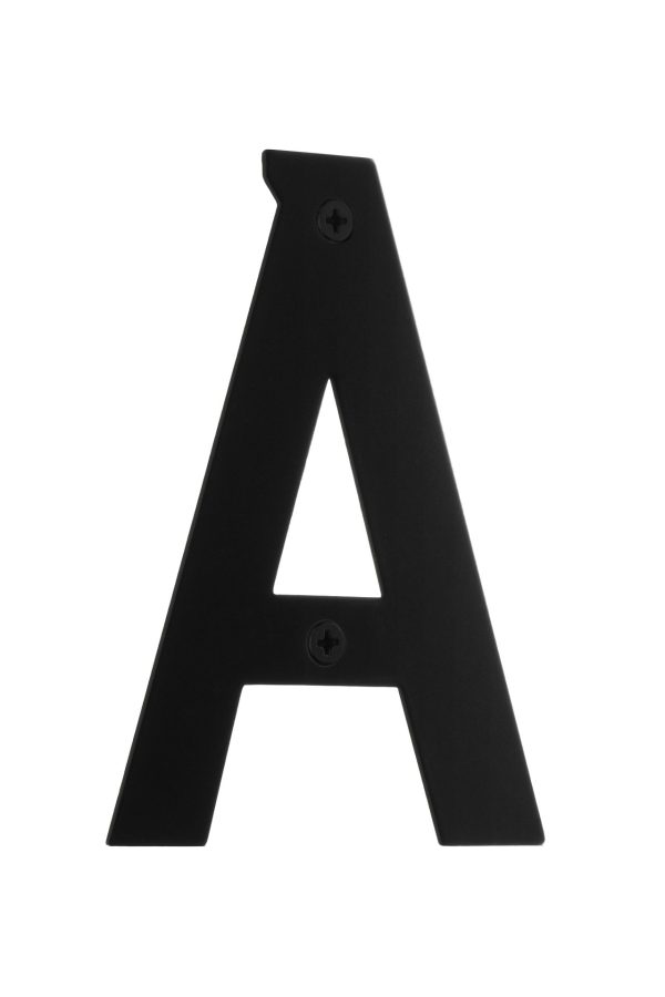 Husbokstav A sort