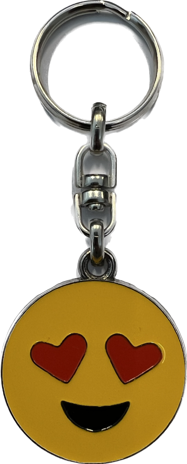 Nøkkelring Emoji kjærlighet